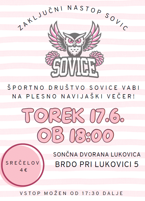 VABILO NA ZAKLJUČNI NASTOP SOVIC